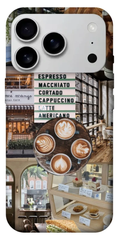 Чехол на Apple iPhone 17 Pro Max (6.9") Coffee collage ver.5 фото 1 из 1