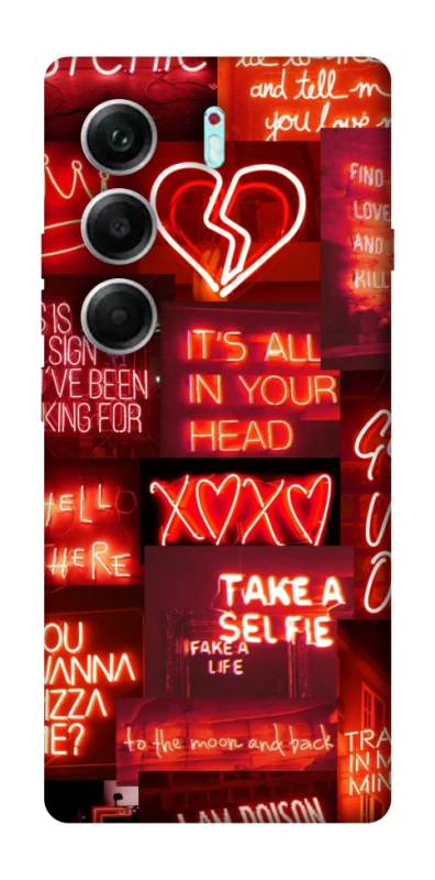 Чохол на Tecno Camon 40 Pro Love collage ver.7 фото 1 з 1