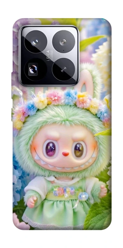 Чохол на Xiaomi 15 Pro Labubu & Flowers ver.2 фото 1 з 1