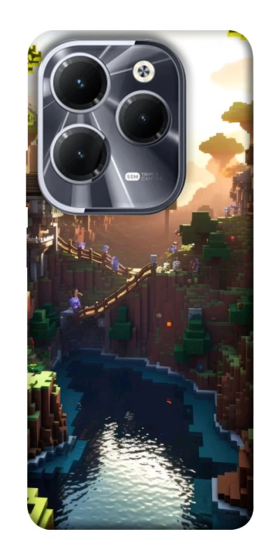 Чохол на Infinix Hot 40 Pro Minecraft sunset фото 1 з 1