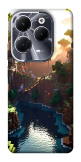 Чехол на Infinix Hot 40 Pro Minecraft sunset фото 1 из 1