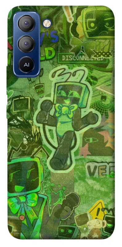 Чохол на TECNO Pop 5 LTE Dandysworld tv green theme фото 1 з 1