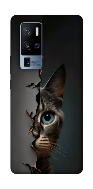 Чехол на Vivo X50 Pro+ Кот-подглядыватель v2 фото 1 из 1