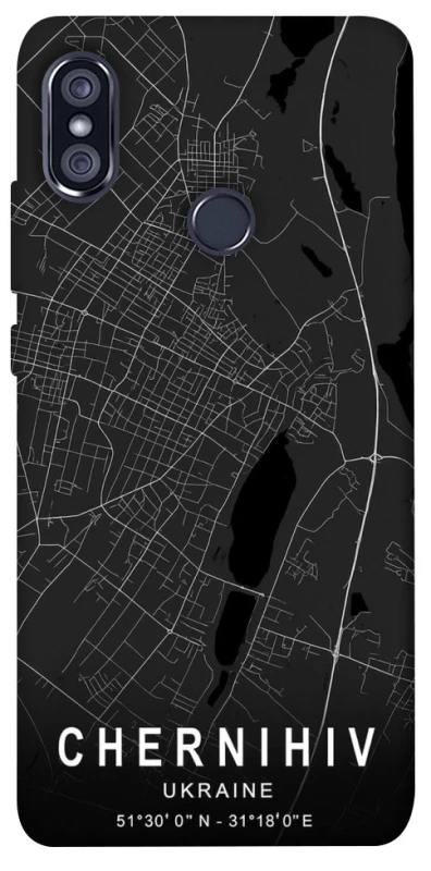 Чехол на Xiaomi Redmi Note 5 Pro / Note 5 (AI Dual Camera) Chernihiv map фото 1 из 1
