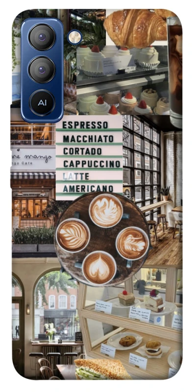 Чохол на TECNO Pop 5 LTE Coffee collage ver.5 фото 1 з 1
