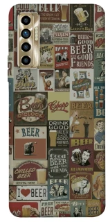 Чехол на TECNO Camon 17P Retro collage ver.1 фото 1 из 1