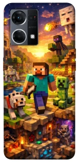 Чохол на Oppo Reno 7 4G Minecraft v6 фото 1 з 1
