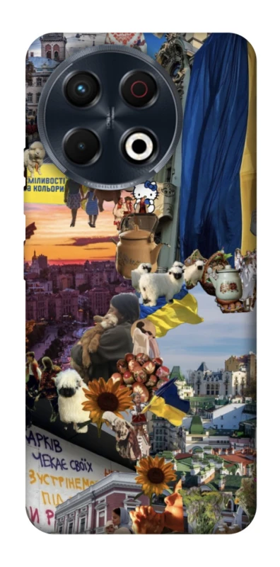 Чехол на TECNO Spark 30 Pro (KL7) Ukraine style ver.2 фото 1 из 1