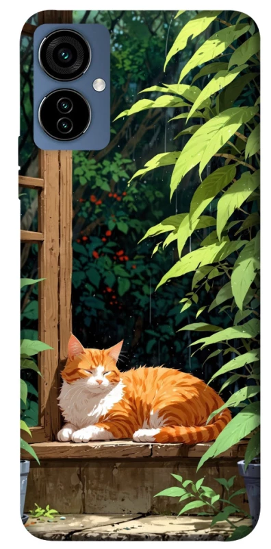 Чохол на TECNO Camon 19 Neo red cat фото 1 з 1