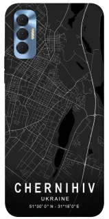 Чехол на TECNO Spark 8P Chernihiv map фото 1 из 1