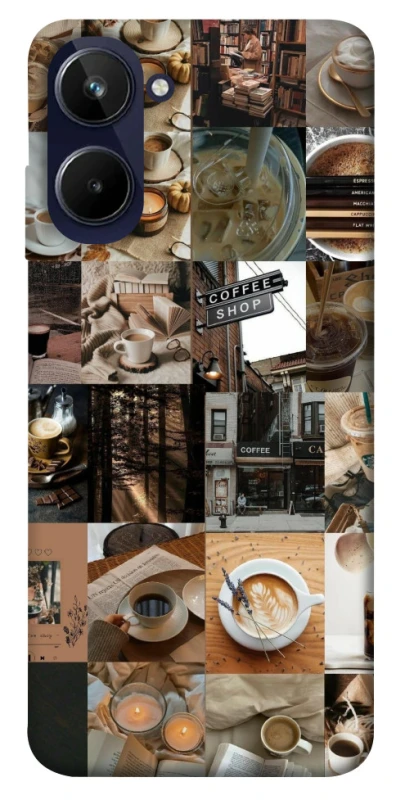 Чохол на Realme 10 4G Coffee collage ver.3 фото 1 з 1