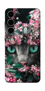 Чохол на Samsung Galaxy S25 FE Кіт в квітах фото 1 з 1