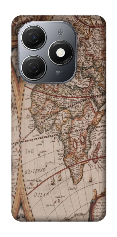 Чехол на TECNO Spark 20 Карта путешествий фото 1 из 1