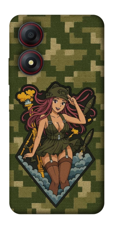 Чохол на ZTE Blade A34 4G Military Waifu фото 1 з 1