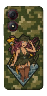 Чохол на ZTE Blade A34 4G Military Waifu фото 1 з 1