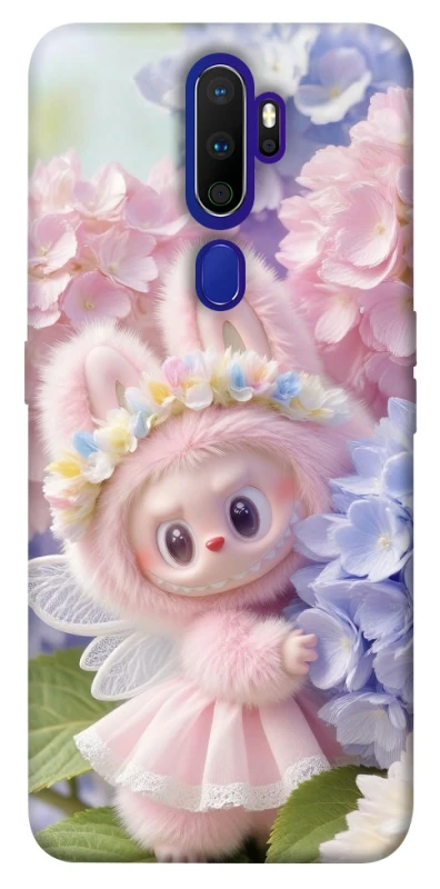Чохол на Oppo A5 (2020) / Oppo A9 (2020) Labubu & Flowers ver.1 фото 1 з 1