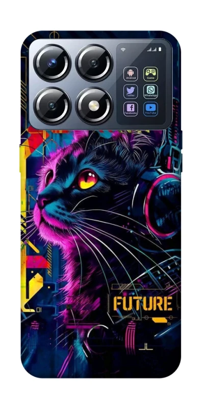 Чехол на Xiaomi POCO X8 Pro Cyber Cat v2 фото 1 из 1