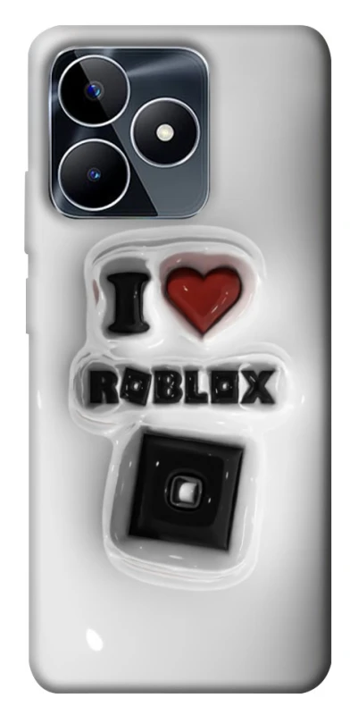 Чохол на Realme C53 I love Roblox фото 1 з 1