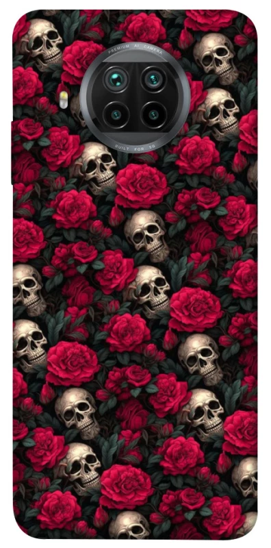 Чохол на Xiaomi Mi 10T Lite / Redmi Note 9 Pro 5G Черепа та рози фото 1 з 1