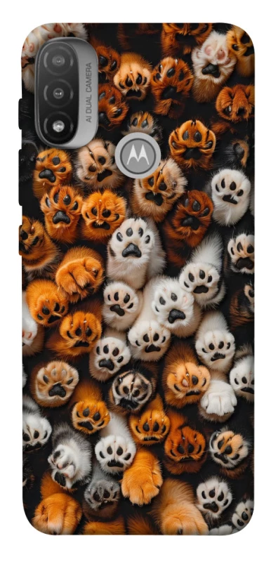 Чохол на Motorola Moto E20 Сat paws фото 1 з 1