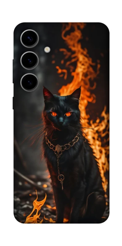 Чохол на Samsung Galaxy S25 FE Вогняний кіт фото 1 з 1