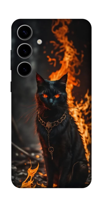 Чохол на Samsung Galaxy S25 Вогняний кіт фото 1 з 1