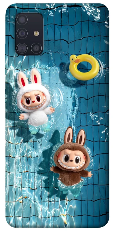 Чохол на Samsung Galaxy A51 Labubu in the pool фото 1 з 1
