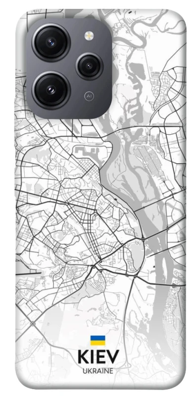 Чехол на Xiaomi Redmi 12 Kiev white map фото 1 из 1