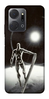 Чехол на Huawei Honor X7a Серебряный сёрфер фото 1 из 1