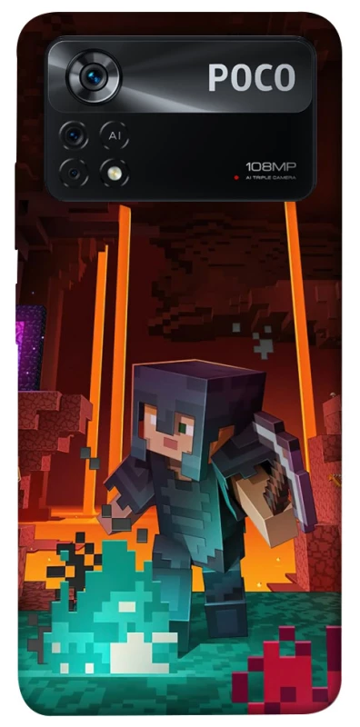 Чохол на Xiaomi Poco X4 Pro 5G Minecraft game adventure фото 1 з 1
