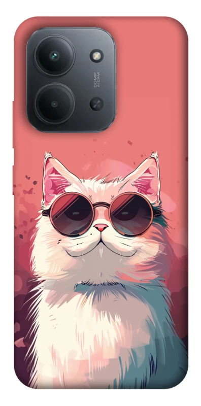 Чохол на Xiaomi Redmi 15C (Global) Сat with glasses фото 1 з 1