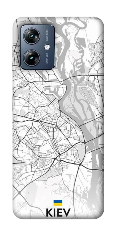 Чохол на Motorola Moto G54 Power Kiev white map фото 1 з 1