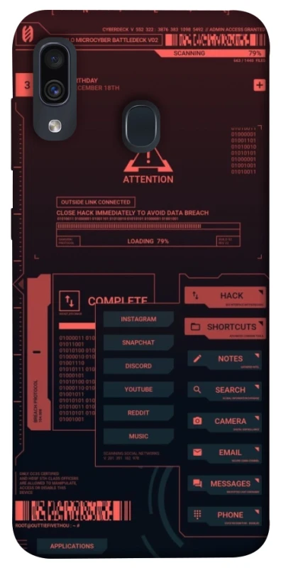 Чохол на Samsung Galaxy A20 / A30 Attention фото 1 з 1