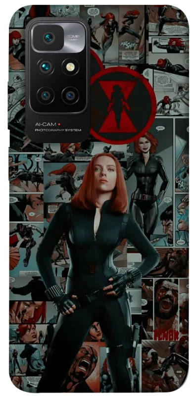 Чехол на Xiaomi Redmi 10 Black Widow фото 1 из 1