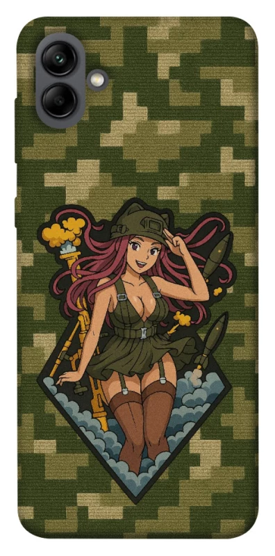 Чохол на Samsung Galaxy A04 Military Waifu фото 1 з 1