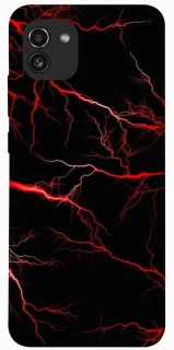 Чехол на Samsung Galaxy A03 Красная молния фото 1 из 1