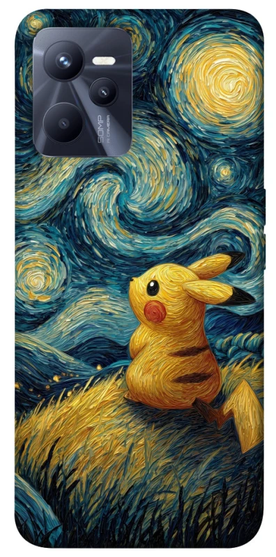 Чохол на Realme C35 Pikachu and Van Gogh фото 1 з 1