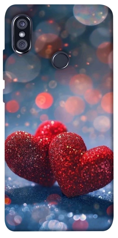 Чохол на Xiaomi Redmi Note 5 Pro / Note 5 (AI Dual Camera) Red hearts фото 1 з 1