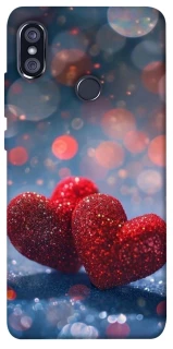 Чехол на Xiaomi Redmi Note 5 Pro / Note 5 (AI Dual Camera) Red hearts фото 1 из 1