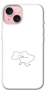 Чохол на Apple iPhone 15 (6.1") Ukraine map фото 1 з 1