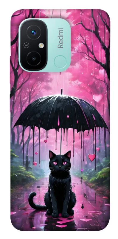 Чохол на Xiaomi Redmi 12C / Poco C55 Black cat фото 1 з 1