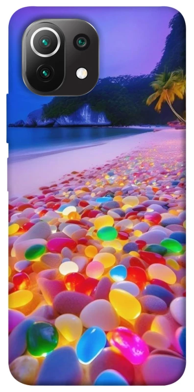 Чохол на Xiaomi Mi 11 Lite Каміння світиться на березі фото 1 з 1