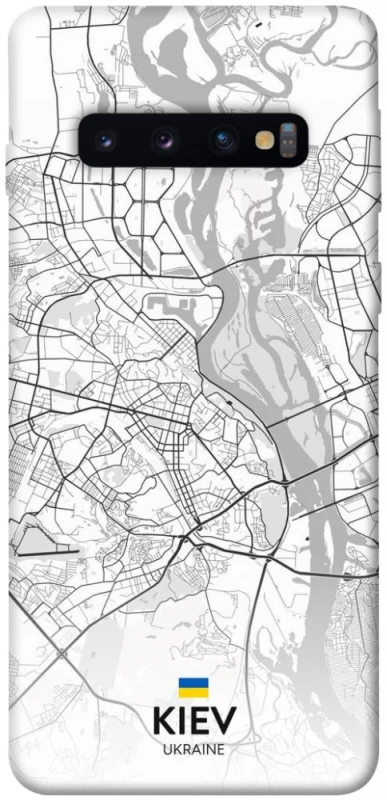 Чохол на Samsung Galaxy S10 Kiev white map фото 1 з 1