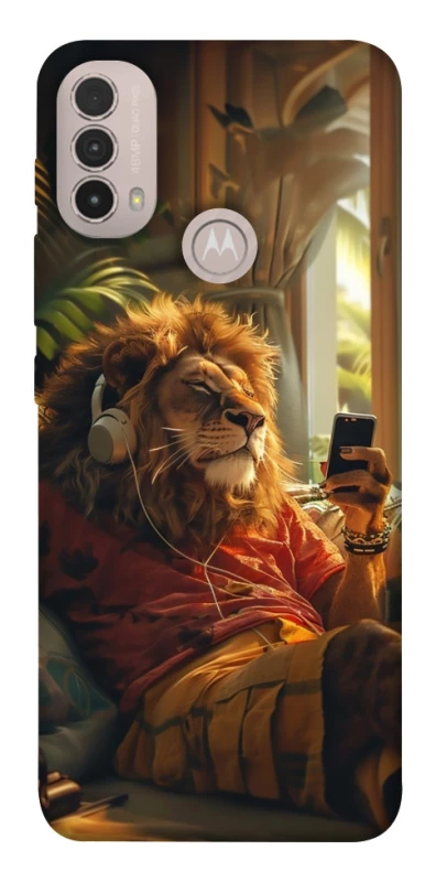 Чехол на Motorola Moto E40 Лев v2 фото 1 из 1