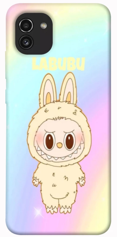Чохол на Samsung Galaxy A03 Fluffy Rainbow Labubu фото 1 з 1