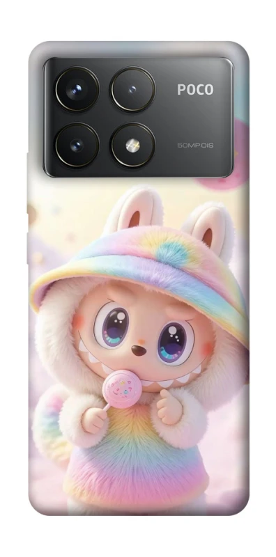 Чехол на Xiaomi Poco F6 Pro Candy Labubu фото 1 из 1