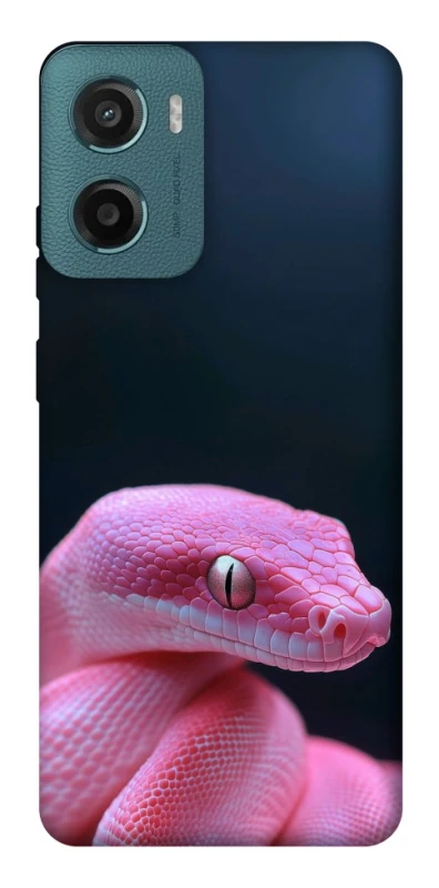 Чохол на Motorola Moto G06 Рожева змія фото 1 з 1