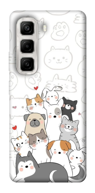 Чехол на Infinix Hot 50 4G Funny Pets фото 1 из 1