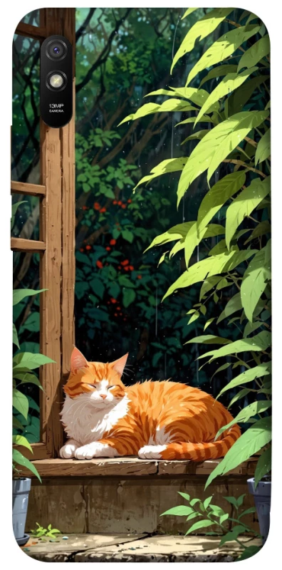 Чехол на Xiaomi Redmi 9A red cat фото 1 из 1