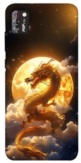 Чехол на TECNO POP 4 Pro Golden Dragon фото 1 из 1